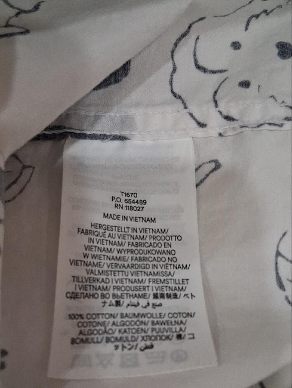 Boden Sienna Cotton Button Front Shirt With Allover Dog Breed Print Size 6R - Picture 9 of 9
